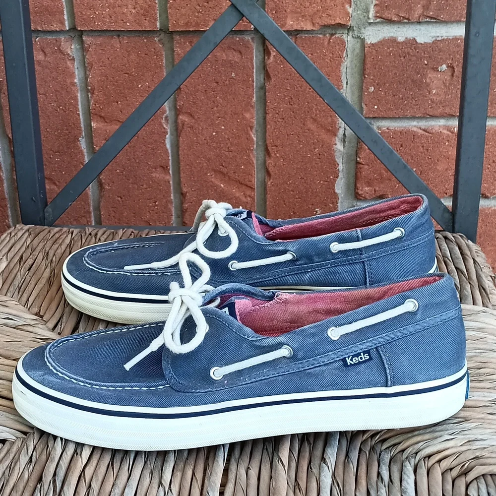 # Keds blue canvas Deck Boat Shoes - Picture 4 of 12